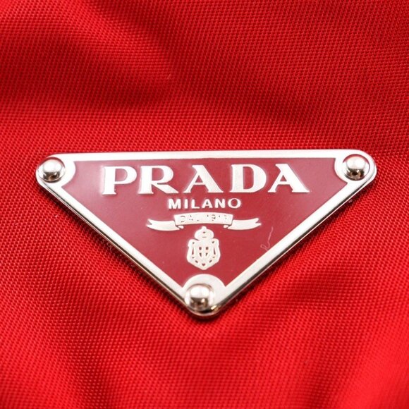 PRADA Backpack Daypack BZ6677 VERA SPORT ROSSO Red Nylon Women - Picture 12 of 13